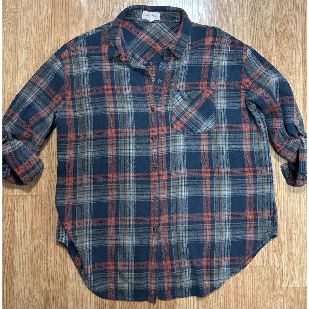 Upcycled Twenty One Pilots Button Down Flannel Top Womens Size Large Grunge Rock - Picture 4 of 13